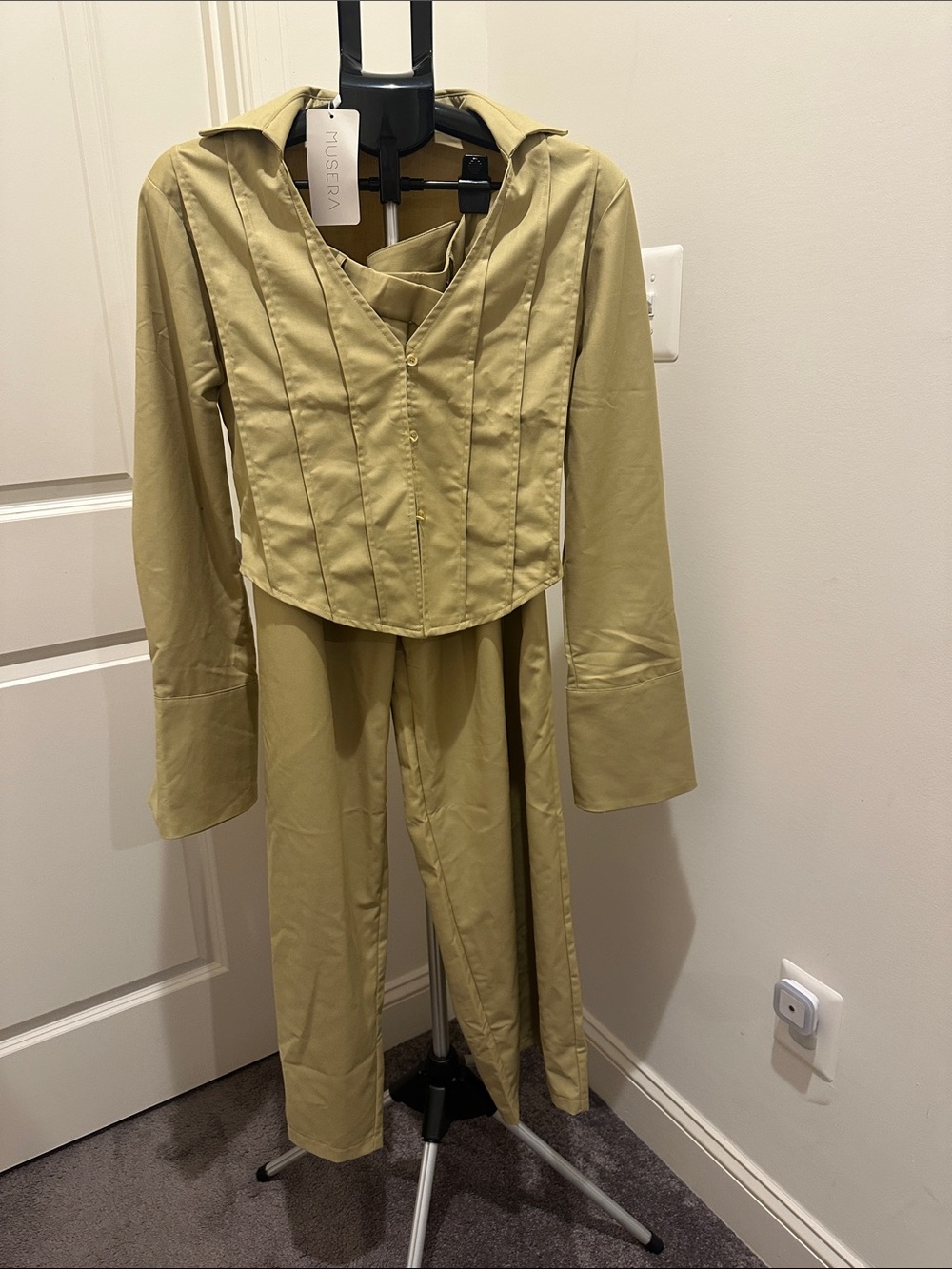 Musera Tan Pant Suit